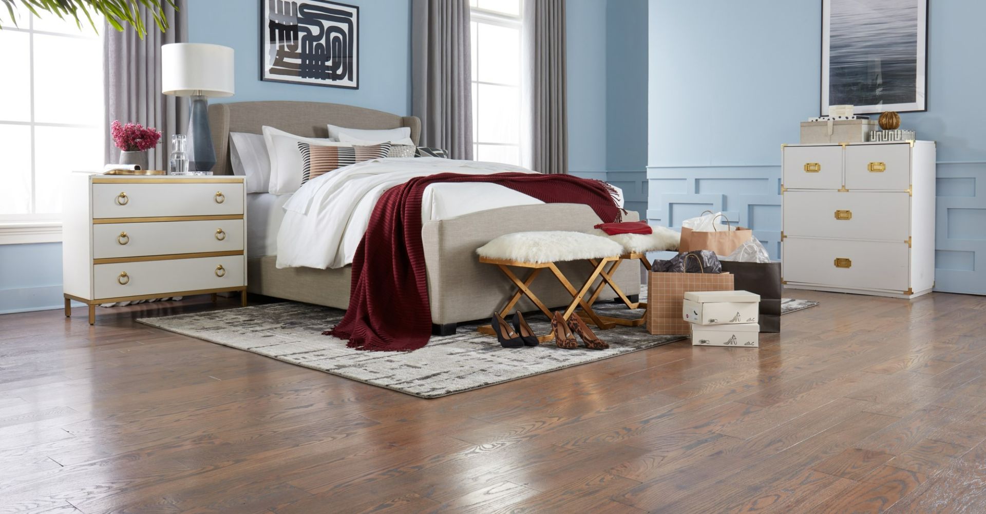 Office hardwood flooring